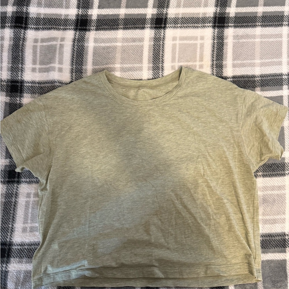 Lululemon Cropped Olive Green Women's Top